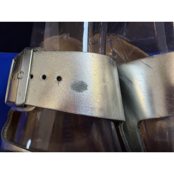 Birkenstock Arizona Silver Metallic Sandals EU 38 US Women 7-7.5 - Picture 6 of 10